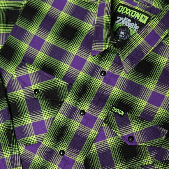 DIXXON Flannel x ROB ZOMBIE Collab Flannel Shirt- Men's XL - Picture 4 of 15
